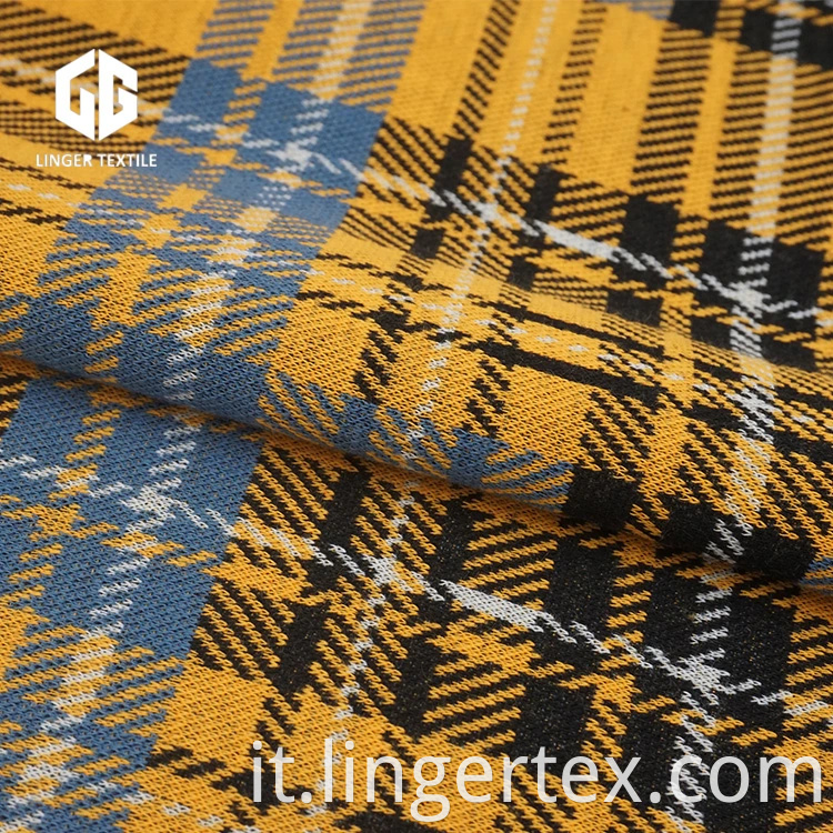 Tessuto Jacquard Kintted per filati tinto design classico